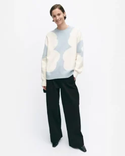Marimekko Arkki Heijastus Unikko Knitted Cotton Pullover<Woman Tops & Tunics