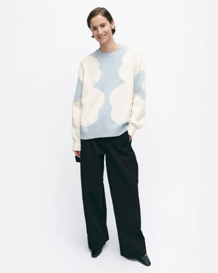 Marimekko Arkki Heijastus Unikko Knitted Cotton Pullover<Woman Tops & Tunics