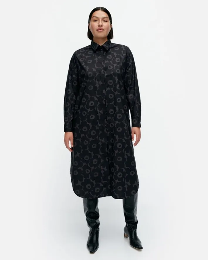 Marimekko Askare Mini Unikko Cotton Poplin Dress<Woman Dresses