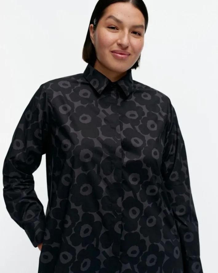 Marimekko Askare Mini Unikko Cotton Poplin Dress<Woman Dresses
