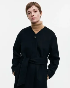 Marimekko Ateljee Solid Wool Coat<Woman Coats & Jackets