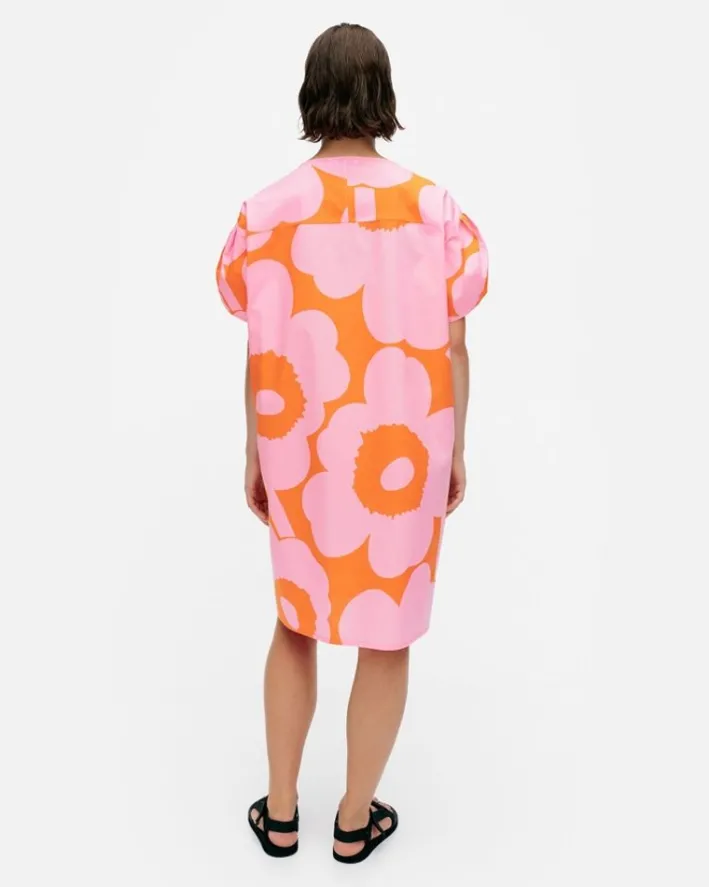 Marimekko Avomeri Unikko Cotton Poplin Dress<Woman Dresses