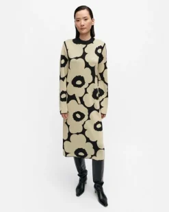 Marimekko Ennallaan Unikko Knitted Wool Dress<Woman Dresses