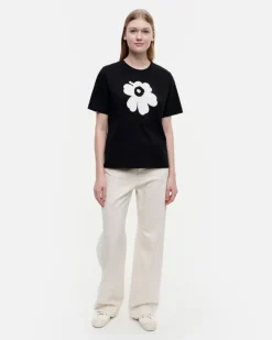 Marimekko Erna Relaxed Unikko Placement T-Shirt<Woman Tops & Tunics