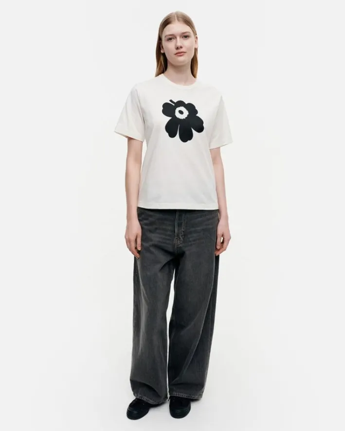 Marimekko Erna Relaxed Unikko Placement T-Shirt<Woman Tops & Tunics