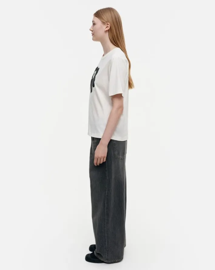 Marimekko Erna Relaxed Unikko Placement T-Shirt<Woman Tops & Tunics