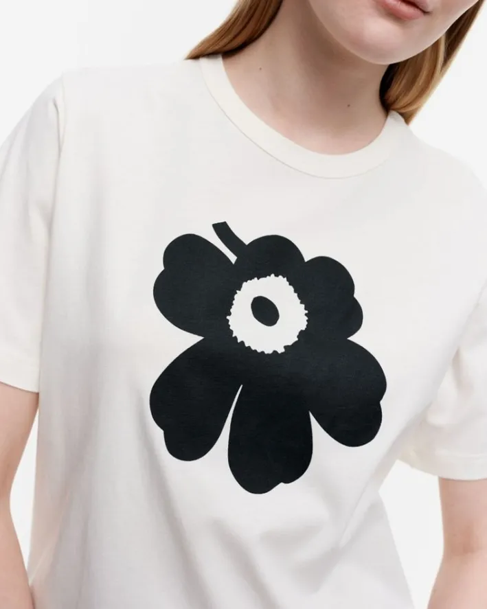 Marimekko Erna Relaxed Unikko Placement T-Shirt<Woman Tops & Tunics