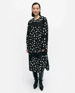Marimekko Febina Pilkku Cotton Poplin Dress<Woman Dresses