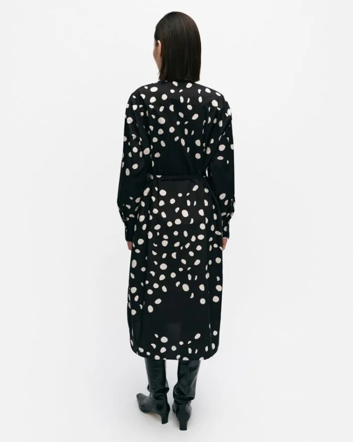 Marimekko Febina Pilkku Cotton Poplin Dress<Woman Dresses