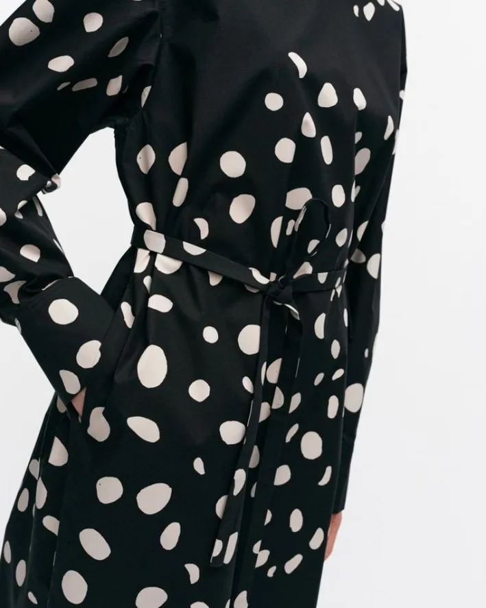 Marimekko Febina Pilkku Cotton Poplin Dress<Woman Dresses