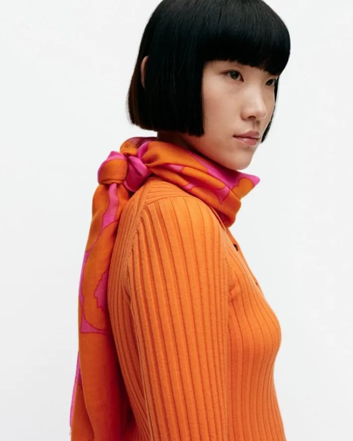 Marimekko Fiore Unikko Scarf<Woman Scarves