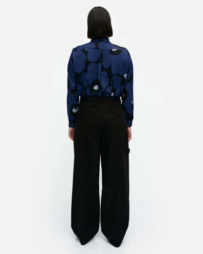 Marimekko Funktio Solid Cotton Trousers<Woman Trousers