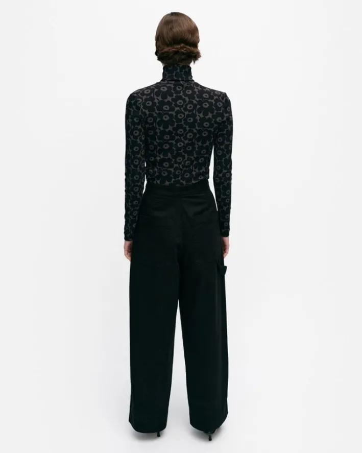 Marimekko Funktio Solid Cotton Trousers<Woman Trousers
