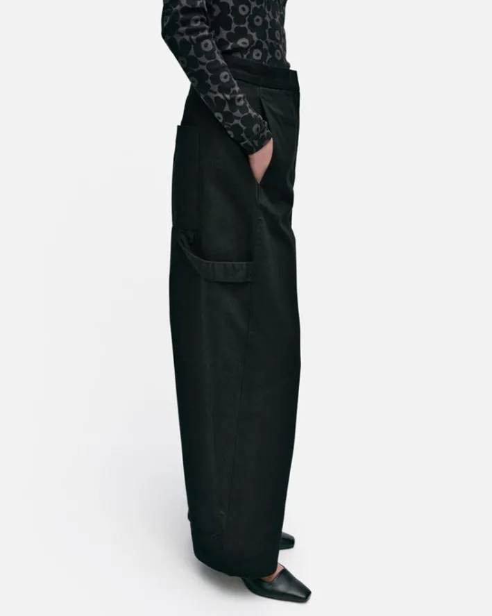 Marimekko Funktio Solid Cotton Trousers<Woman Trousers