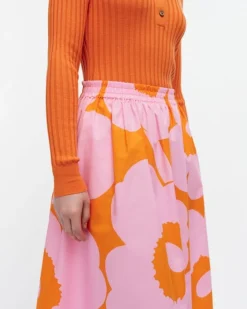 Marimekko Garrel Unikko Cotton Poplin Skirt<Woman Skirts