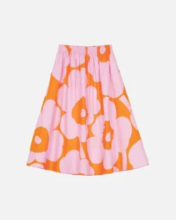 Marimekko Garrel Unikko Cotton Poplin Skirt<Woman Skirts