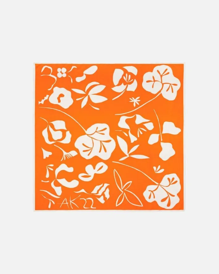 Marimekko Jahha Nokturno Cotton Silk Blend Scarf<Woman Scarves