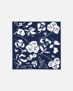 Marimekko Jahha Nokturno Cotton Silk Blend Scarf<Woman Scarves