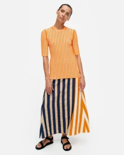 Marimekko Kahlaus Merirosvo Cupro Mix Wrap Skirt<Woman Skirts