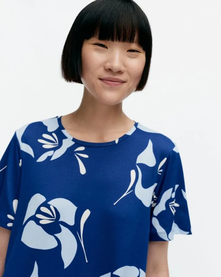 Marimekko Kalliokielo Helakka Jersey Dress<Woman Dresses