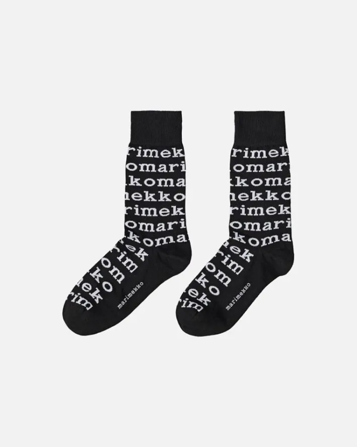 Marimekko Kasvaa Logo Socks<Woman Socks