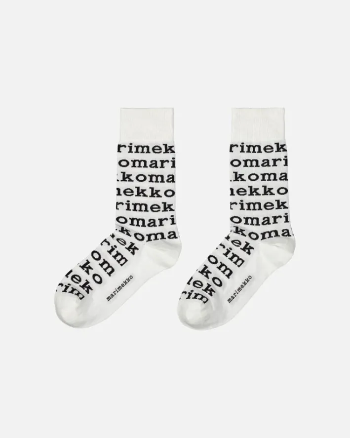Marimekko Kasvaa Logo Socks<Woman Socks