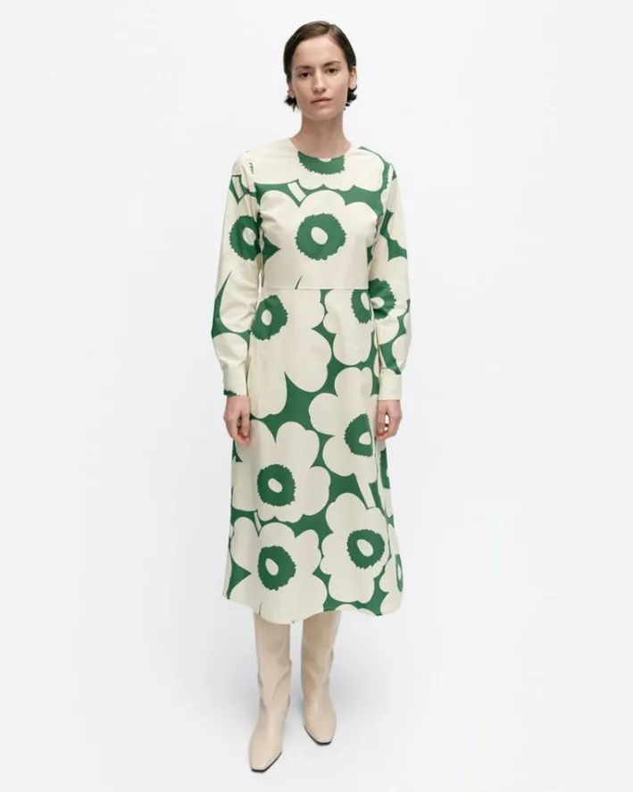 Marimekko Katse Unikko Cotton Poplin Dress<Woman Dresses