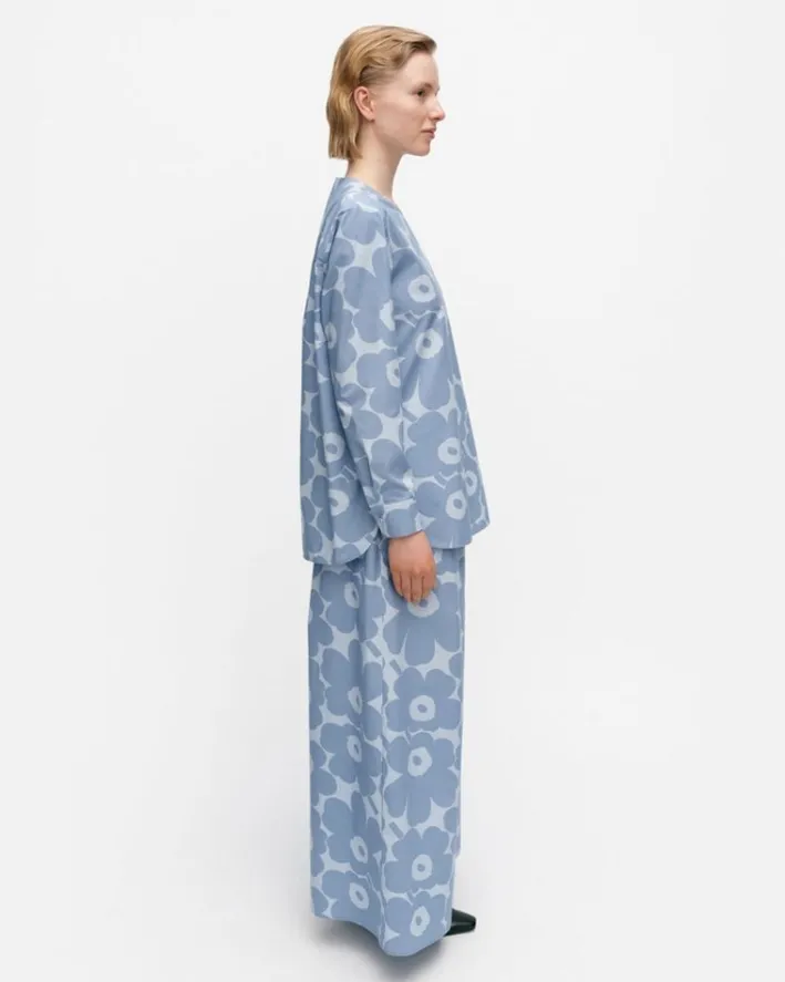 Marimekko Kehu Unikko Cotton Poplin Blouse<Woman Tops & Tunics