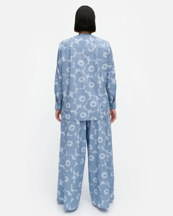 Marimekko Kehu Unikko Cotton Poplin Blouse<Woman Tops & Tunics