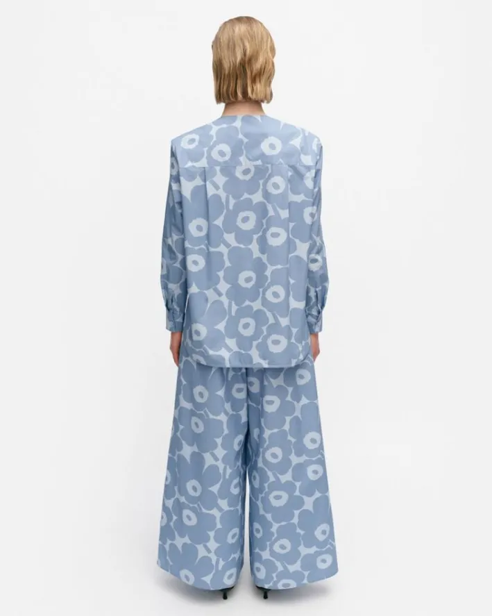 Marimekko Kehu Unikko Cotton Poplin Blouse<Woman Tops & Tunics