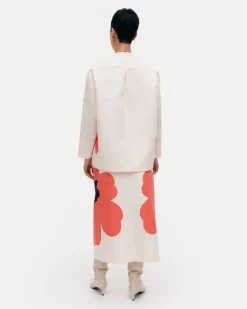 Marimekko Kerran Heijastus Unikko Cotton Linen Blouse<Woman Tops & Tunics