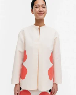 Marimekko Kerran Heijastus Unikko Cotton Linen Blouse<Woman Tops & Tunics