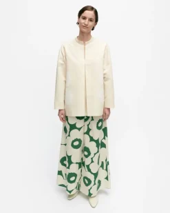 Marimekko Kerran Heijastus Unikko Cotton Linen Blouse<Woman Tops & Tunics