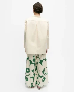 Marimekko Kerran Heijastus Unikko Cotton Linen Blouse<Woman Tops & Tunics