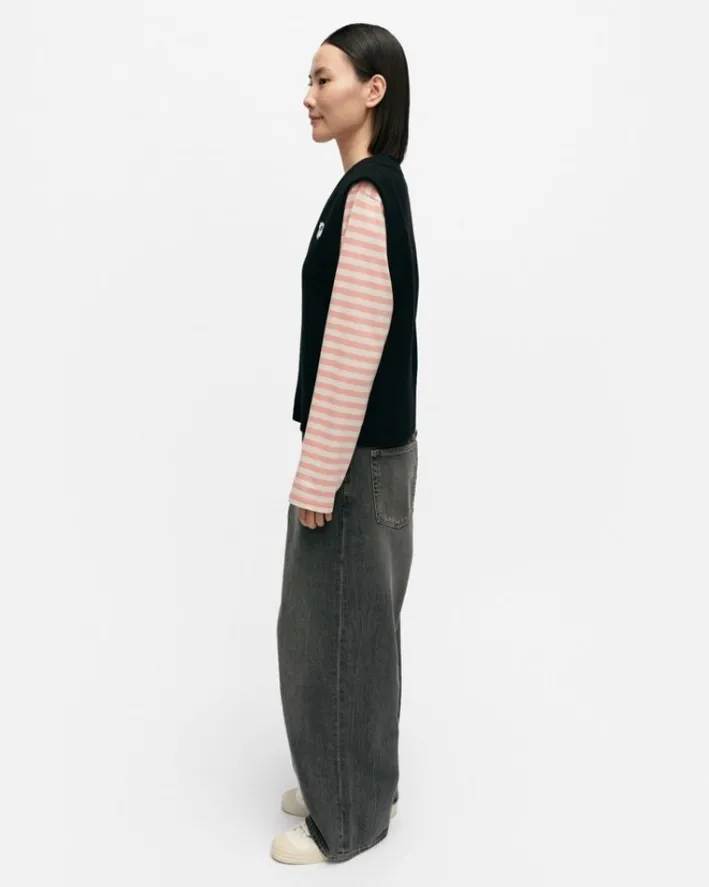 Marimekko Kioski Eir Unikko Placement Wool Vest<Woman Tops & Tunics