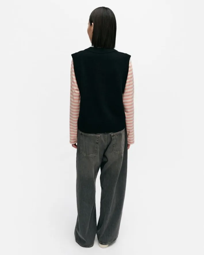 Marimekko Kioski Eir Unikko Placement Wool Vest<Woman Tops & Tunics