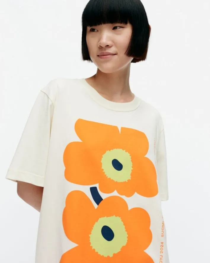 Marimekko Kioski Embla Unikko Placement T-Shirt<Woman Tops & Tunics