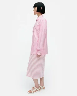Marimekko Kioski Jokapoika Cotton Shirt<Woman Unisex
