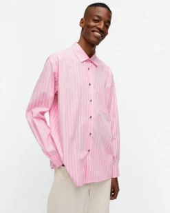 Marimekko Kioski Jokapoika Cotton Shirt<Woman Unisex