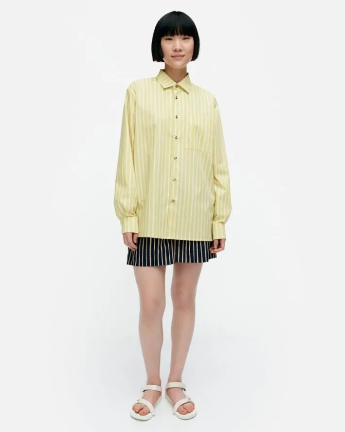 Marimekko Kioski Jokapoika Cotton Shirt<Woman Unisex