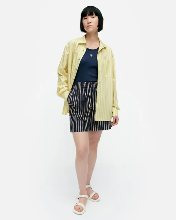 Marimekko Kioski Jokapoika Cotton Shirt<Woman Unisex