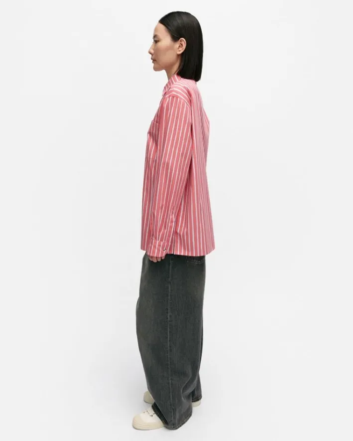 Marimekko Kioski Jokapoika Cotton Shirt<Woman Unisex