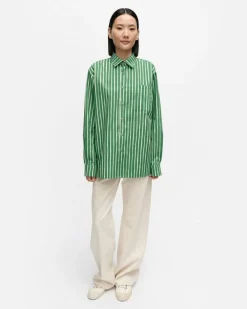 Marimekko Kioski Jokapoika Cotton Shirt<Woman Unisex