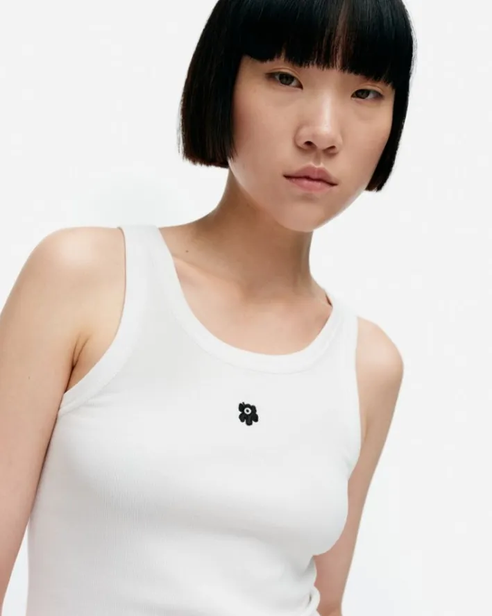 Marimekko Kioski Kedol Unikko Placement Rib Top<Woman Tops & Tunics