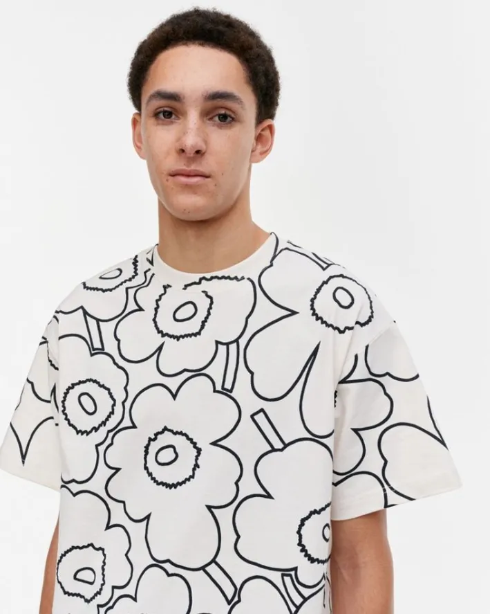 Marimekko Kioski Nopeus Pieni Piirto Unikko T-Shirt<Woman Unisex