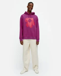 Marimekko Kioski Runoja Unikko Placement Hoodie<Woman Unisex