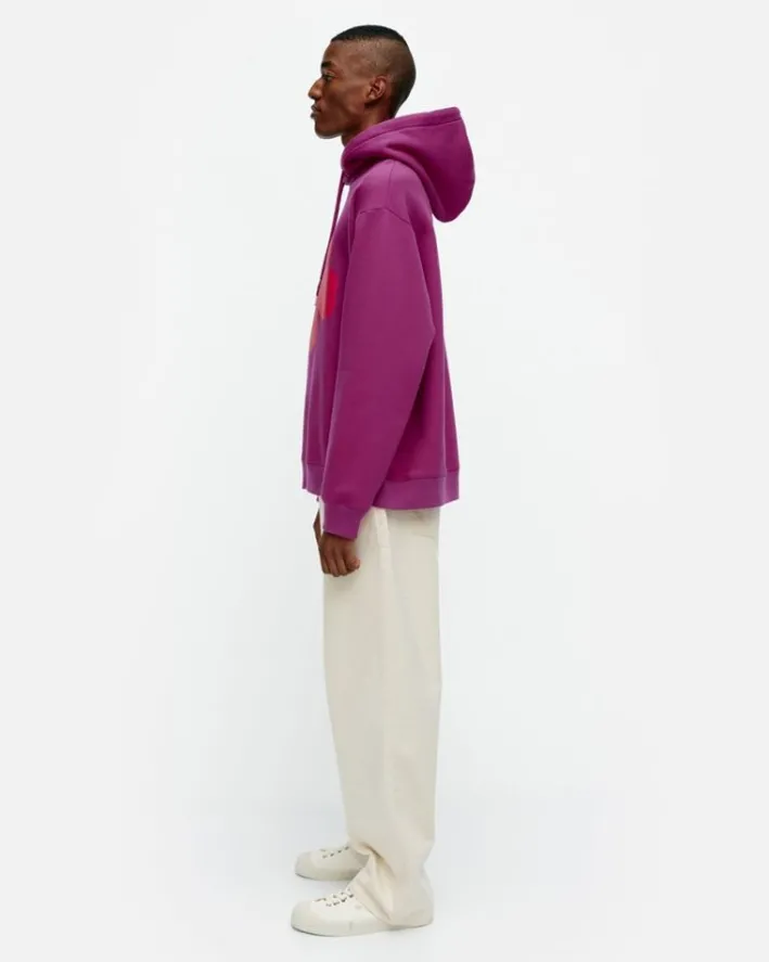 Marimekko Kioski Runoja Unikko Placement Hoodie<Woman Unisex