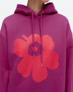 Marimekko Kioski Runoja Unikko Placement Hoodie<Woman Unisex