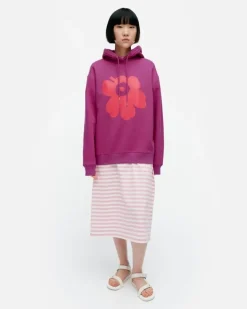Marimekko Kioski Runoja Unikko Placement Hoodie<Woman Tops & Tunics