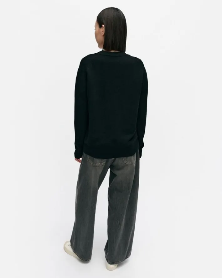 Marimekko Kioski Sif Unikko Placement Wool Cardigan<Woman Knits & Sweaters